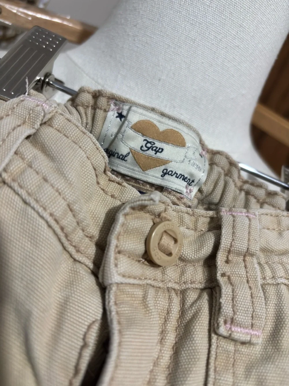 Gap Kids Vintage Bootcut Flare Pants Size 4 Regular Khaki Beige